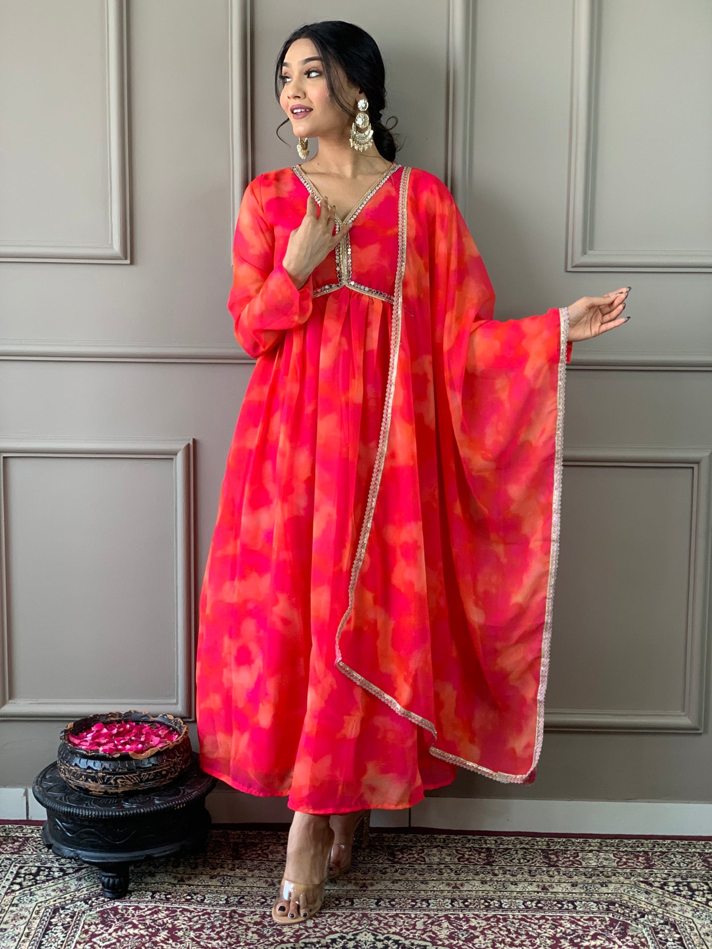 Beautiful Suit In Alia Design With Pant And Dupatta