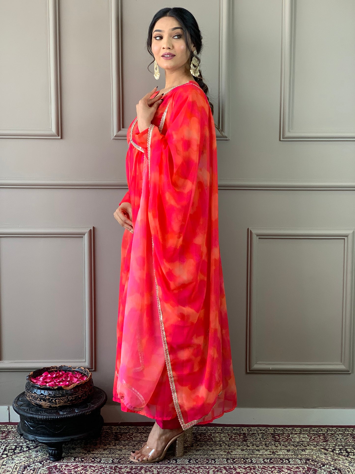 Beautiful Suit In Alia Design With Pant And Dupatta