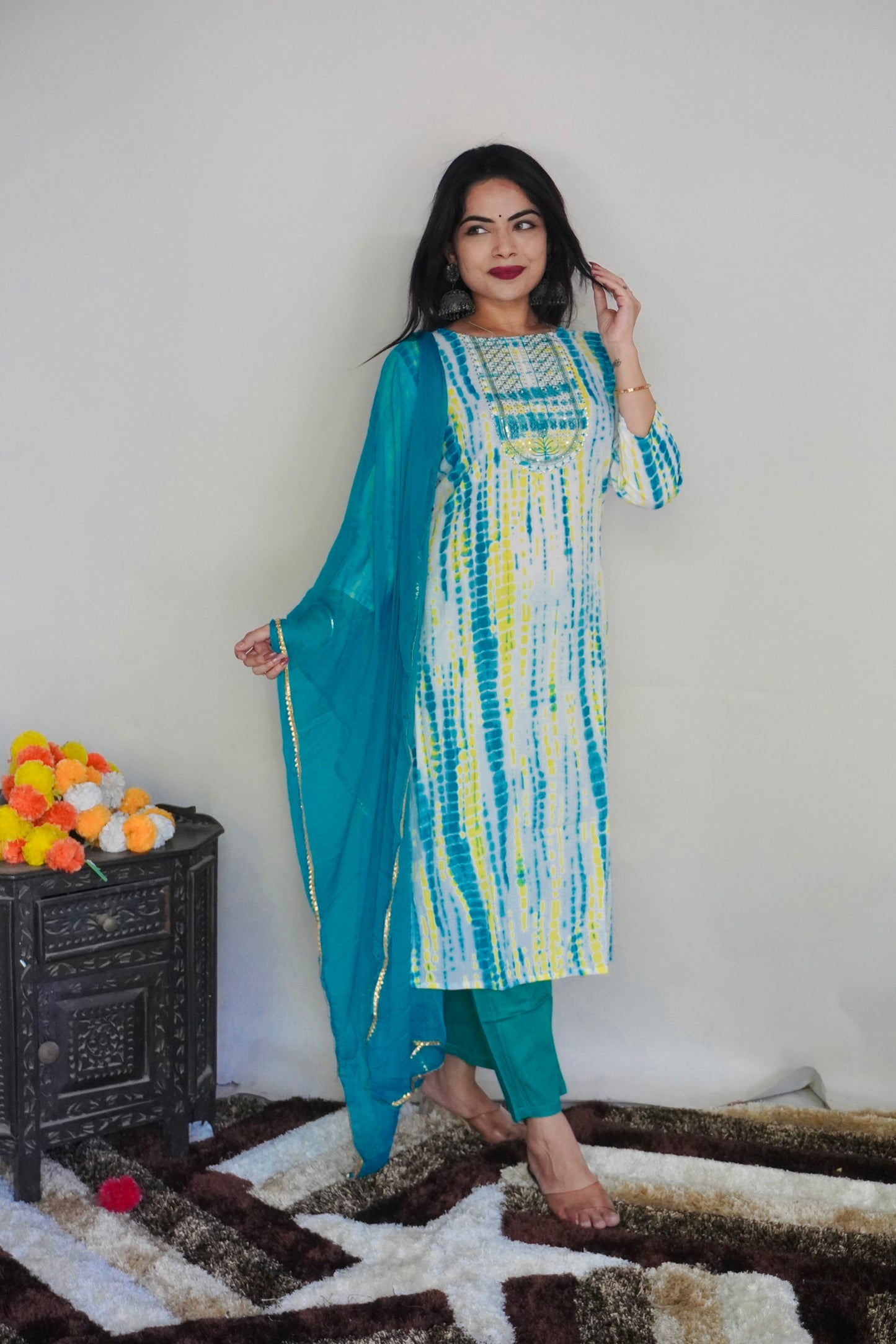 New Beautiful Design Rayon Suit With Pant